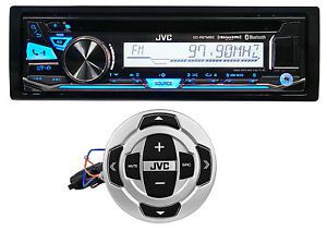 Jvc kd-r97mbs 1-din marine cd receiver+bluetooth, android/iphone+siriusxm+remote