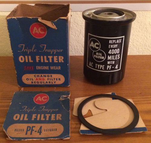 Original oem 1960 chevrolet corvair factory issue ac oil filter pf-4 with box
