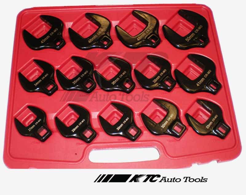 1/2" dr. crowfoot wrench set (14 pieces)