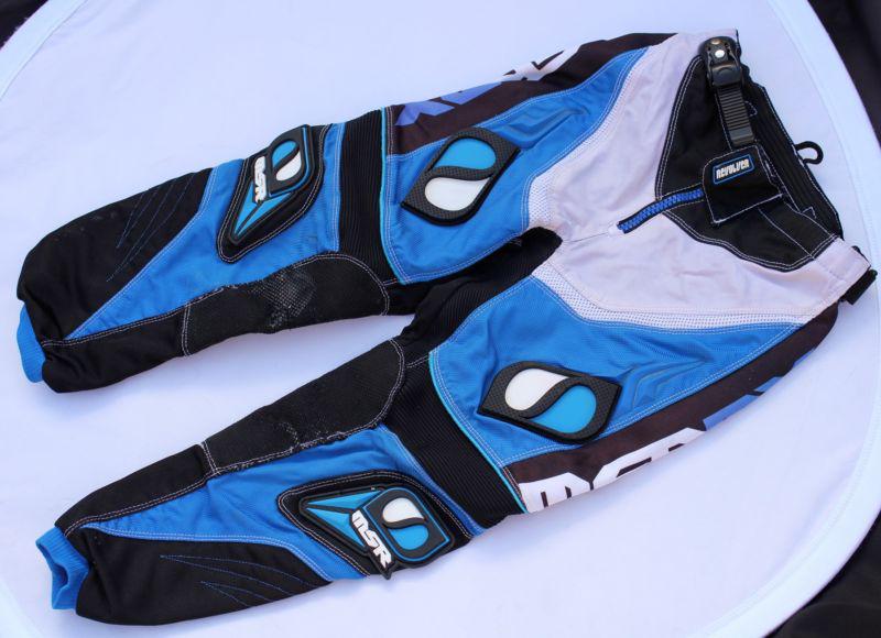 Msr mx  revolver boys motocross dirt bike pants blue size y24 msrmx