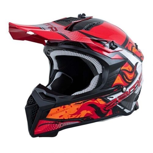 Zamp H777C02S FX-4 Motocross Helmet Red Graphic ECE22.05/DOT Approved - Small, US $82.54, image 4