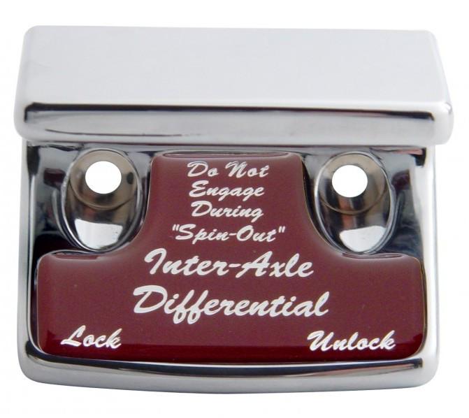 Switch guard inter-axle differential red glossy for freightliner kenworth
