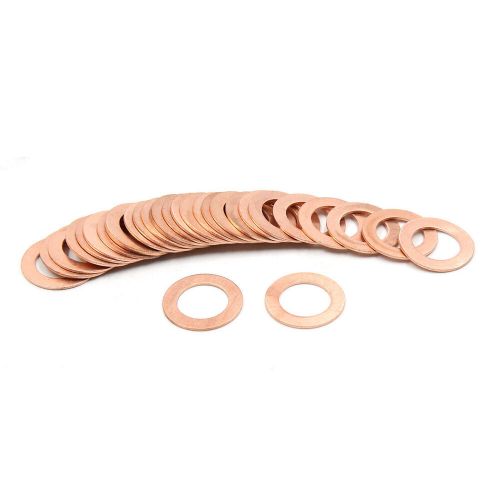 30pcs 15mm inner copper washer car flat seal plate gasket ring-