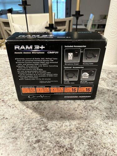 Standard horizon cmp31b 2" ram3+ remote control/mic, black