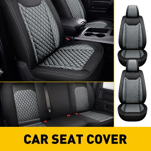 10Pc Black Gray Car Seat Cover Cushion Set Full For 2010-2022 Ram 1500 2500 3500, US $127.99, image 9