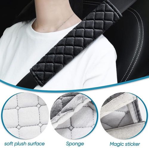 4× Car Safety Seat Belt Shoulder Pads Cover Set Cushion Harness Comfortable Pad, US $11.79, image 9