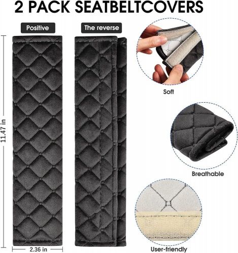 4× Car Safety Seat Belt Shoulder Pads Cover Set Cushion Harness Comfortable Pad, US $11.79, image 10