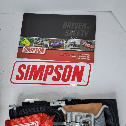 Simpson Racing Harness 5-Point Seat Belt Latch Link Set SFI 16.1 Missing Pieces, US $48.95, image 10