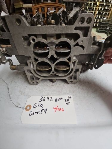 3647s E4 Pontiac GTO Manual '64 1964 Original Vintage Carburetor, US $250.00, image 4