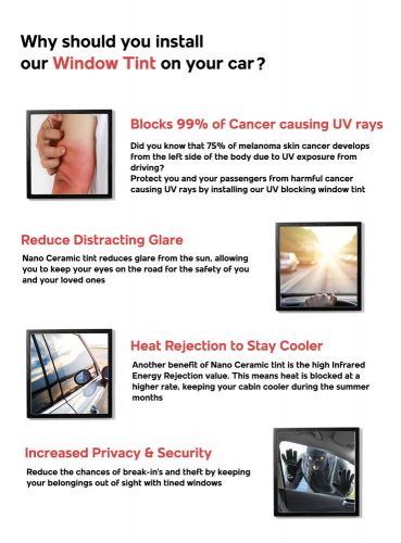 Precut Window Film Automotive Nano Ceramic Any % Tint for Cadillac XT5 2017-2024, US $52.49, image 5