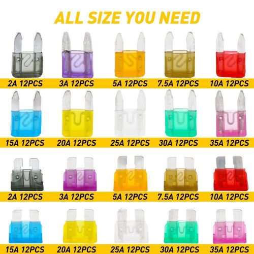 220 Pcs Car Blade Fuse Assortment Assorted Kit Blade Set Auto Truck Automotive, US $12.99, image 6
