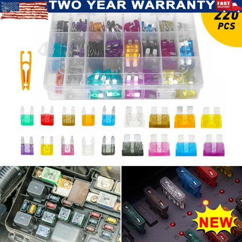 220 Pcs Car Blade Fuse Assortment Assorted Kit Blade Set Auto Truck Automotive, US $12.99, image 11