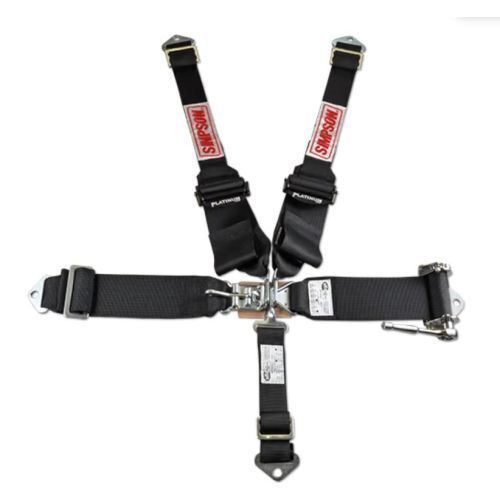 Simpson Safety SB.51204 5-Point Ratchet Left Side Harness - Aluminum, US $446.41, image 2