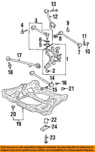 Honda oem 52388s84a00 rear suspension-control arm cam