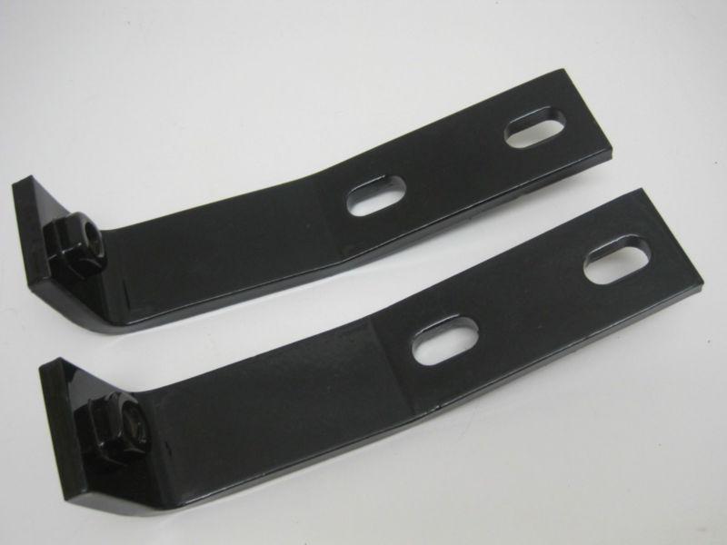 1958 thru 1960 corvette rear bumper brackets original powder coated satin black
