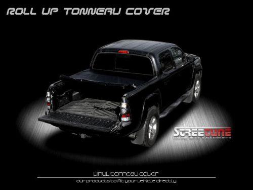 For 07-14 silverado/sierra 6.5 ft 78&#034; bed lock &amp; roll up soft tonneau cover blk