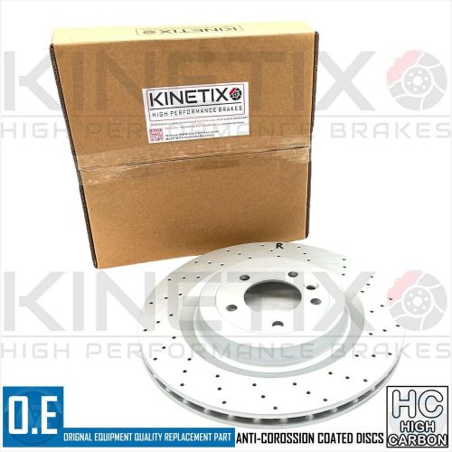 FOR LAND ROVER DEFENDER 2.0 D240 SD4 REAR CROSS DRILLED BRAKE DISCS PAIR 365mm, US $, image 5