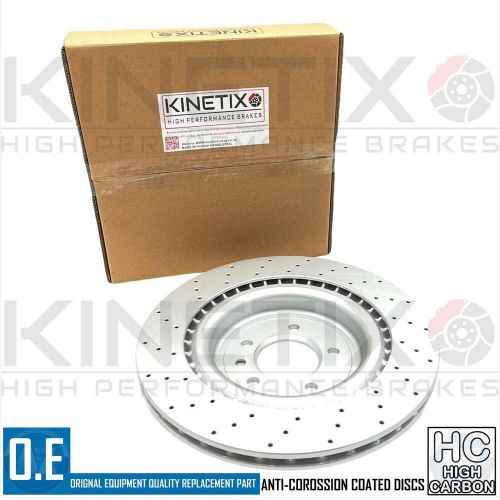 FOR LAND ROVER DEFENDER 2.0 D240 SD4 REAR CROSS DRILLED BRAKE DISCS PAIR 365mm, US $, image 6