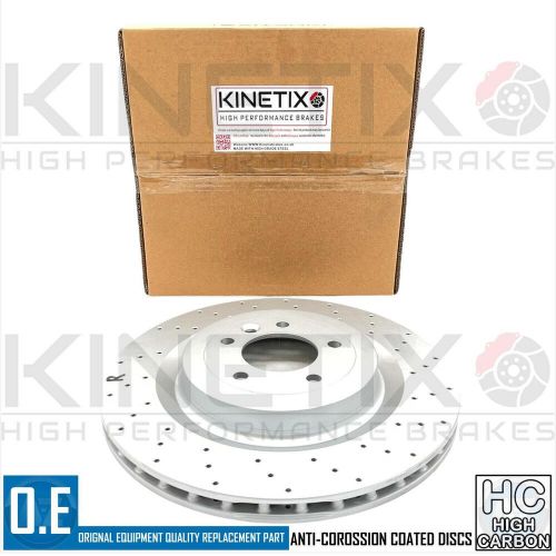 FOR LAND ROVER DEFENDER 2.0 D240 SD4 REAR CROSS DRILLED BRAKE DISCS PAIR 365mm, US $, image 7
