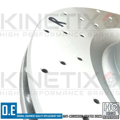 FOR LAND ROVER DEFENDER 2.0 D240 SD4 REAR CROSS DRILLED BRAKE DISCS PAIR 365mm, US $, image 8