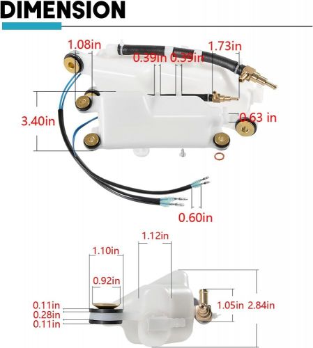 1200-8M0063190 Oil Reservoir Tank Assembly for 2000-2014 Mercury 135/150/175HP, US $72.80, image 3