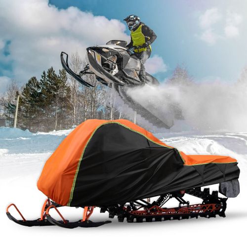 Snowmobile cover waterproof for polaris for ski doo for yamaha fit 130" orange
