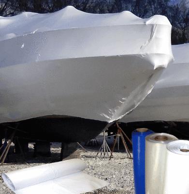 17 ft wide 7 mil white boat shrink wrap film for winter storage shrinkwrap /foot