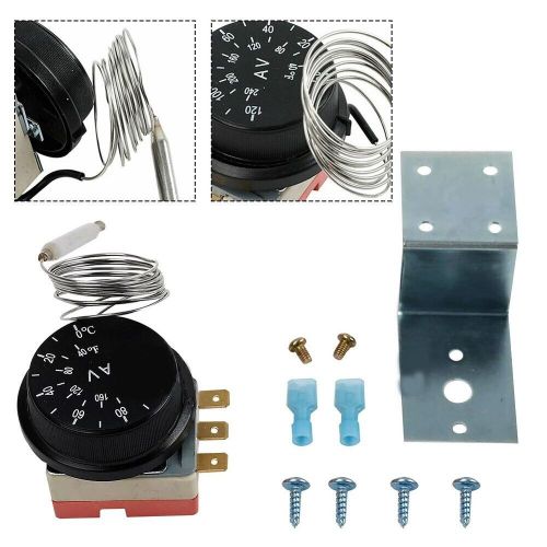 Adjustable fan thermostat switch with stainless steel temperature probe