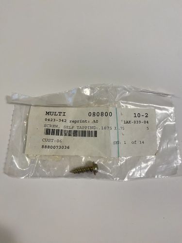 New nos oem arctic cat snowmobile self-tapping screw 0423-342 (qty. 5) prowler