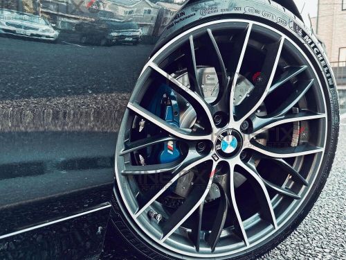 FOR BMW 440i FRONT & REAR PERFORMANCE BRAKE DISCS BREMBO PADS WIRES 370mm 345mm, US $, image 9