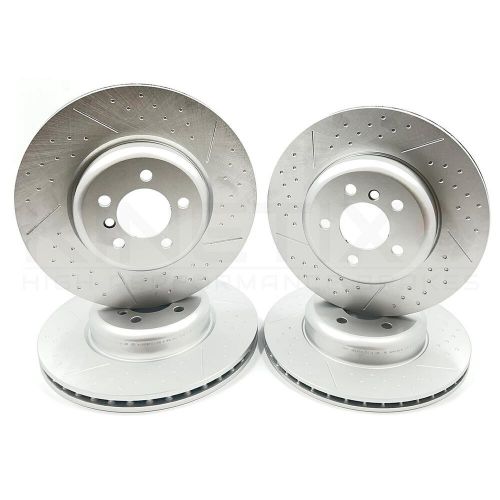 FOR BMW 440i FRONT & REAR PERFORMANCE BRAKE DISCS BREMBO PADS WIRES 370mm 345mm, US $, image 12