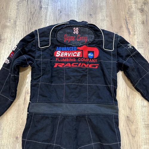 Black Racing Suit Mens Medium Patches #71 motorsports, US $89.99, image 10