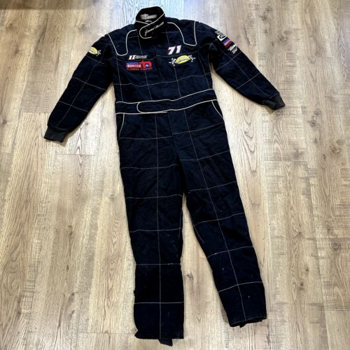 Black Racing Suit Mens Medium Patches #71 motorsports, US $89.99, image 14