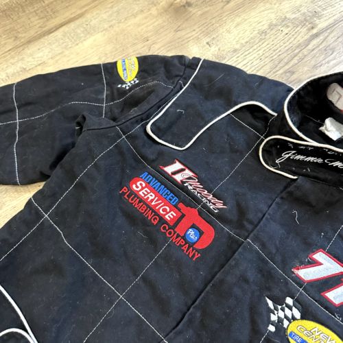 Black Racing Suit Mens Medium Patches #71 motorsports, US $89.99, image 18