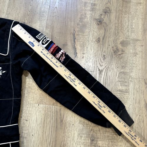 Black Racing Suit Mens Medium Patches #71 motorsports, US $89.99, image 20