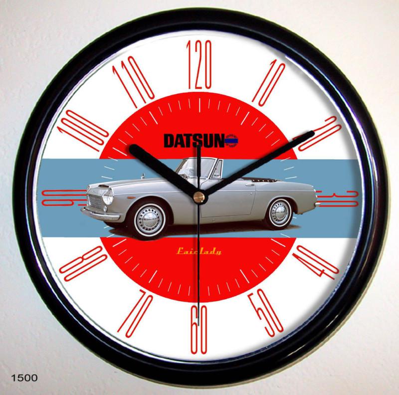 DATSUN 2000 1600 1500 ROADSTER WALL CLOCK choice of 3 models fairlady nissan, US $21.99, image 3
