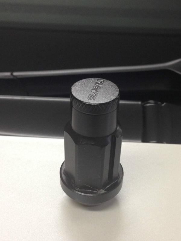 20 NEW RAYS BLACK EXTENDED LUG NUT 12X1.25 NISSAN INFINITI 370Z GTR 350Z G35 G37, US $109.99, image 4