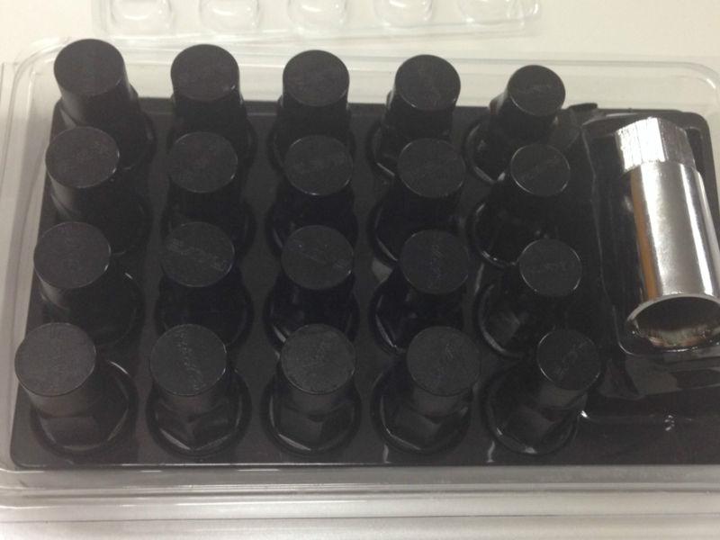 20 NEW RAYS BLACK EXTENDED LUG NUT 12X1.25 NISSAN INFINITI 370Z GTR 350Z G35 G37, US $109.99, image 5