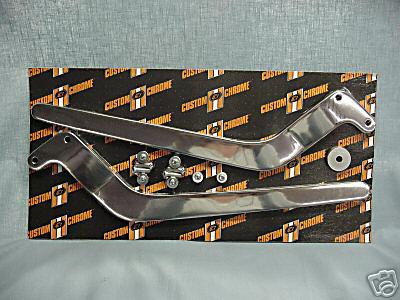 Santee chrome wide tire softail rear struts ~harley 240-250 mm frame made in usa