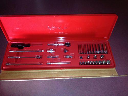 Snap on vintage 1/4" drive 34pc general service set kra284