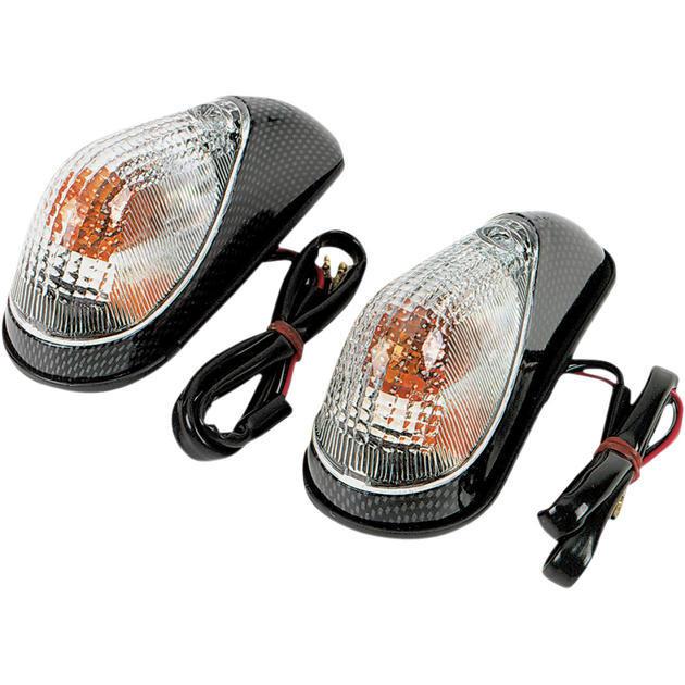 K&s mini wing marker light set dual filament carbon clear