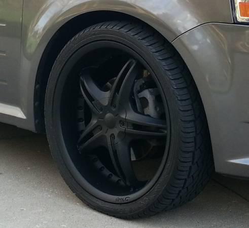 22" black d'vinci wheels and new falken tires