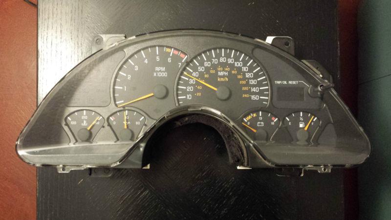 99-02 ls1 : firebird trans am speedometer gauge cluster 150 mph : gm # 09380692