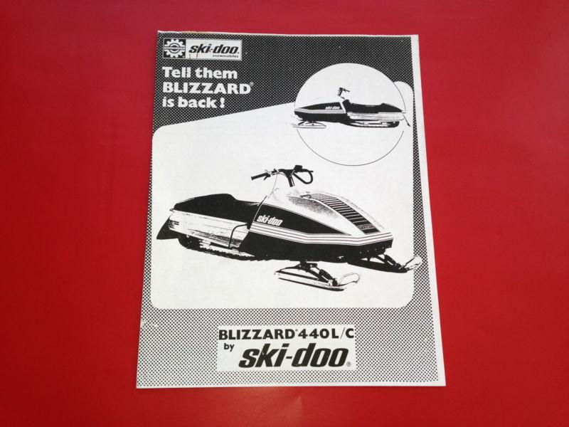 1977 ski-doo blizzard sno pro dealer bulletins, parts diagrams,competition info 