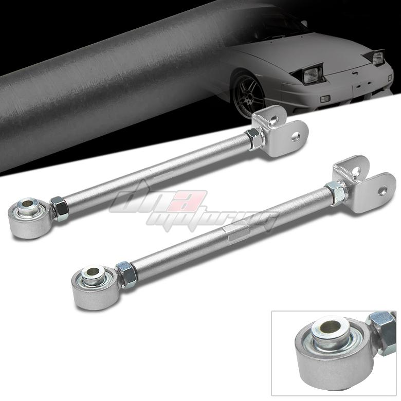89-98 240sx s13 s14 silver adjustable rear toe control arm/rod suspension kit