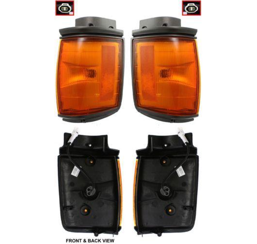 Fender mounted parking corner light lamp pair kit set of 2 for toyota pickup 2wd