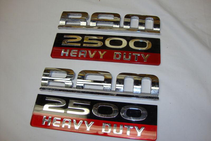 Find 2 DODGE RAM 2500 HEAVY DUTY DOOR EMBLEMS OEM in Shavertown