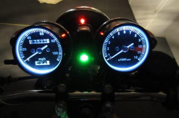 Honda CB350 CB350F Cafe Racer Gauge Face Decal Overlay Speedometer Tach Applique, US $19.99, image 4