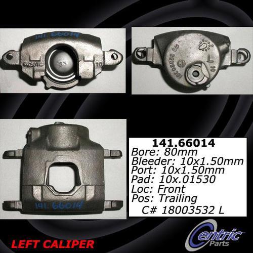 Centric 141.66014 front brake caliper-premium semi-loaded caliper