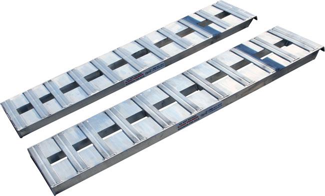 60" 5000 lb. aluminum truck-car trailer ramps-hook ends (05-15-060-04-s)